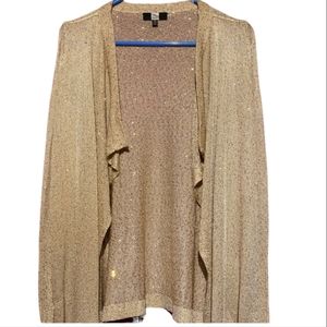 Saks Fifth Ave Gold Sequin Sweater ✨